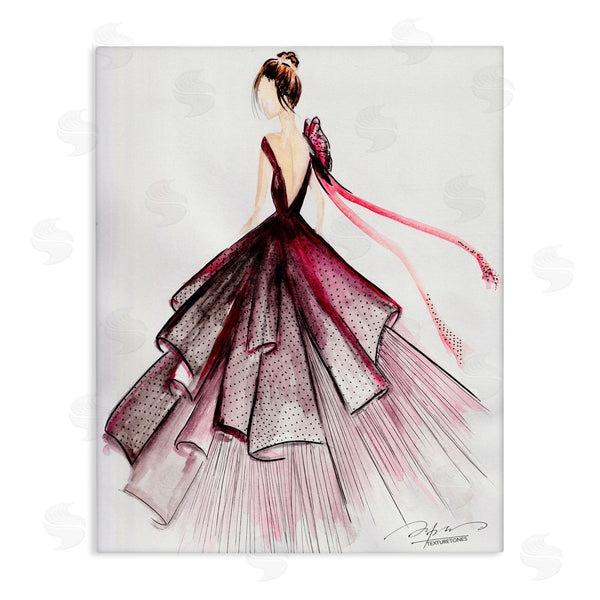 stupell industries Texturetones | Feminine Fashion Gown Wall Art