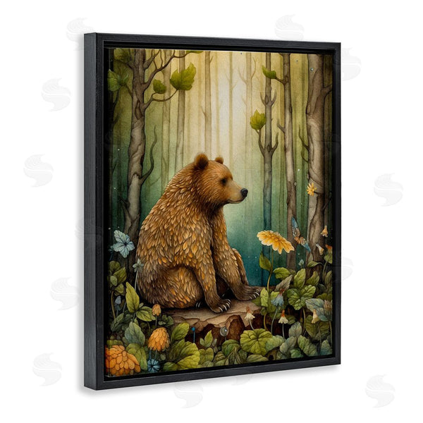 Stupell Industries The Dutch Lady | Bear In Magical Forest Wall Art