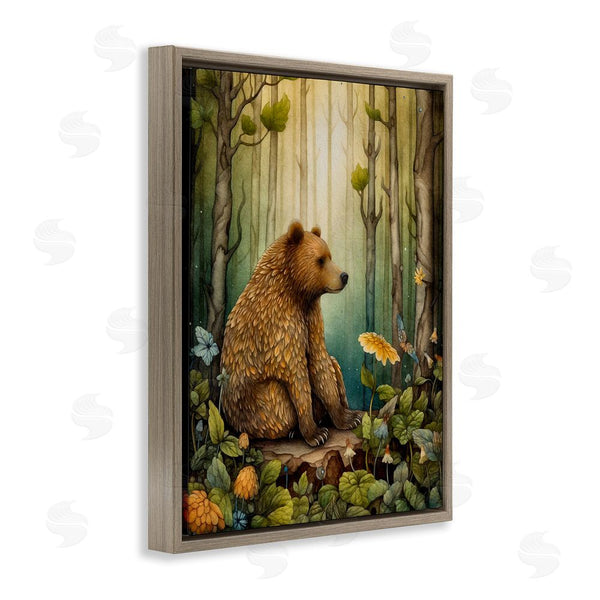 Stupell Industries The Dutch Lady | Bear In Magical Forest Wall Art