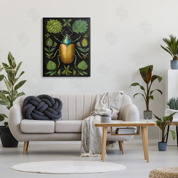 Stupell Industries The Dutch Lady | Botanical Beetle Study Wall Art