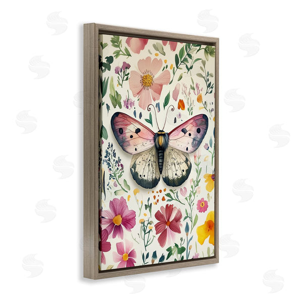 Stupell Industries The Dutch Lady | Botanical Butterfly & Herbs