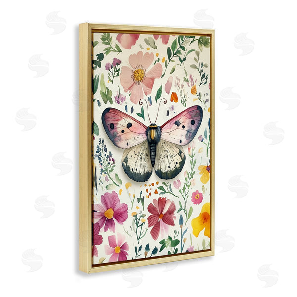 Stupell Industries The Dutch Lady | Botanical Butterfly & Herbs