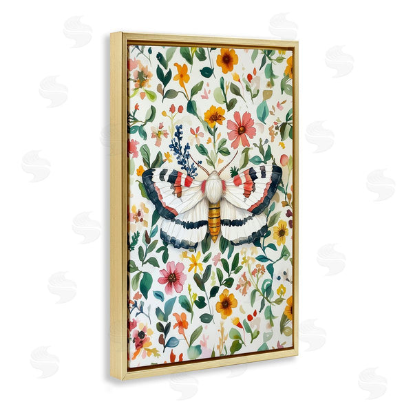 Stupell Industries The Dutch Lady | Butterfly & Bright Flowers