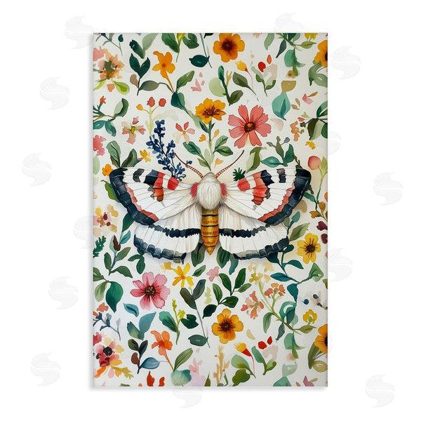 stupell industries The Dutch Lady | Butterfly & Bright Flowers