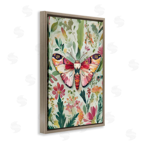 Stupell Industries The Dutch Lady | Butterfly Over Abstract Flowers