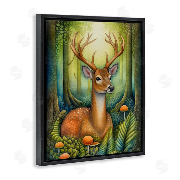 Stupell Industries The Dutch Lady | Deer With Nature Mushrooms Wall Art