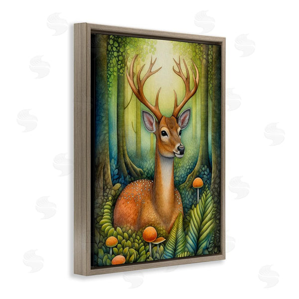 Stupell Industries The Dutch Lady | Deer With Nature Mushrooms Wall Art