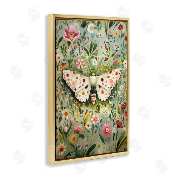 Stupell Industries The Dutch Lady | Floral Moth & Botanicals