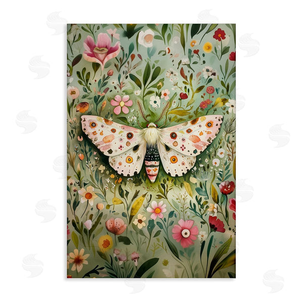 stupell industries The Dutch Lady | Floral Moth & Botanicals