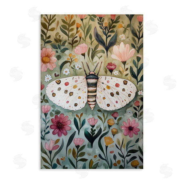 stupell industries The Dutch Lady | Flower Speckled Moth Wings