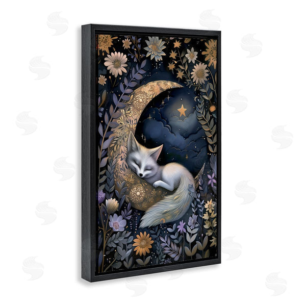 Stupell Industries The Dutch Lady | Fox Sleeping On Moon