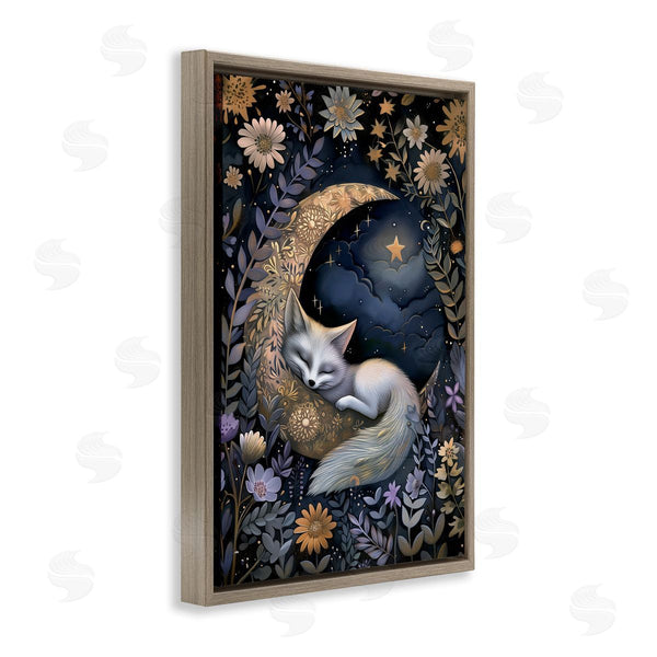 Stupell Industries The Dutch Lady | Fox Sleeping On Moon