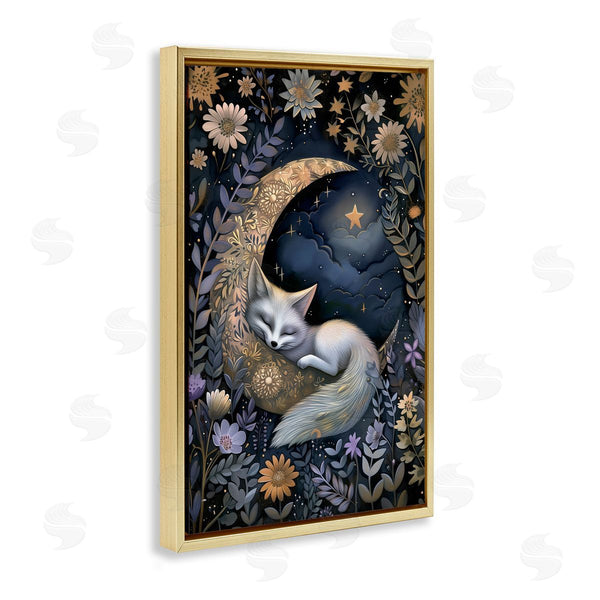 Stupell Industries The Dutch Lady | Fox Sleeping On Moon
