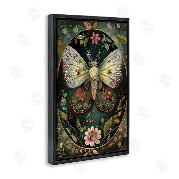 Stupell Industries The Dutch Lady | Green Toned Victorian Moth