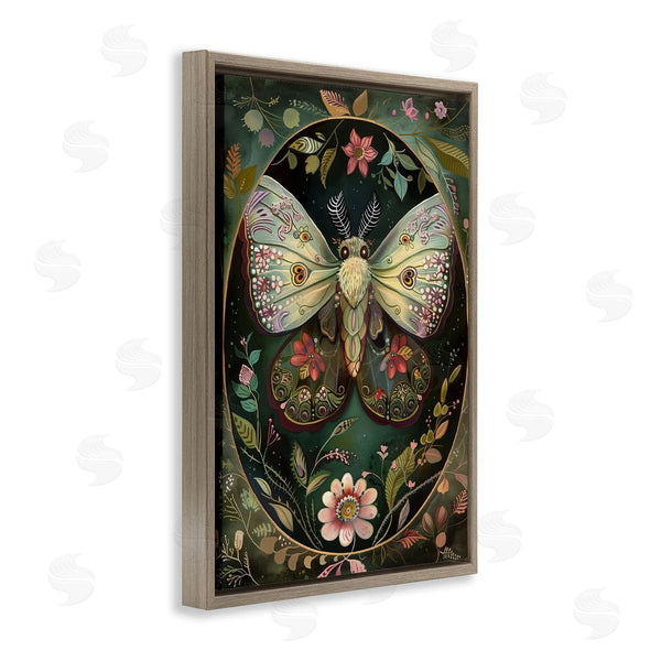 Stupell Industries The Dutch Lady | Green Toned Victorian Moth