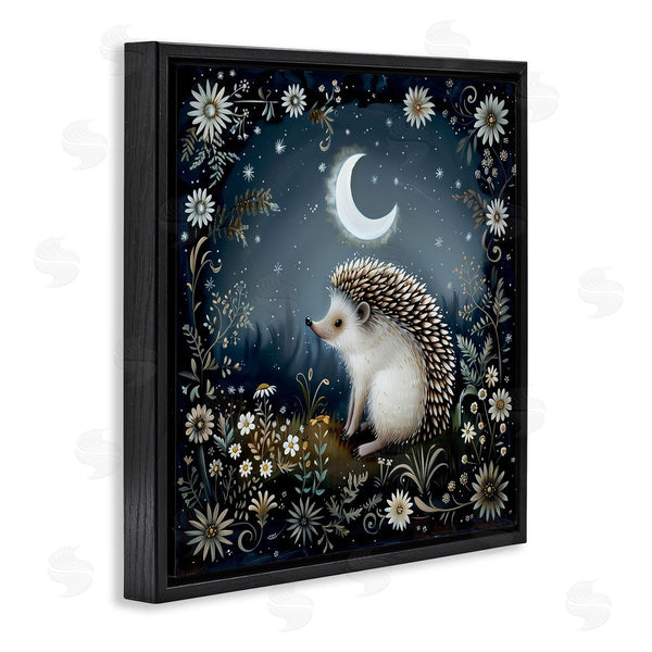 Stupell Industries The Dutch Lady | Hedgehog Under Forest Moon Wall Art