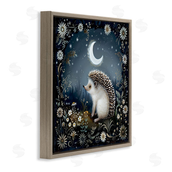 Stupell Industries The Dutch Lady | Hedgehog Under Forest Moon Wall Art