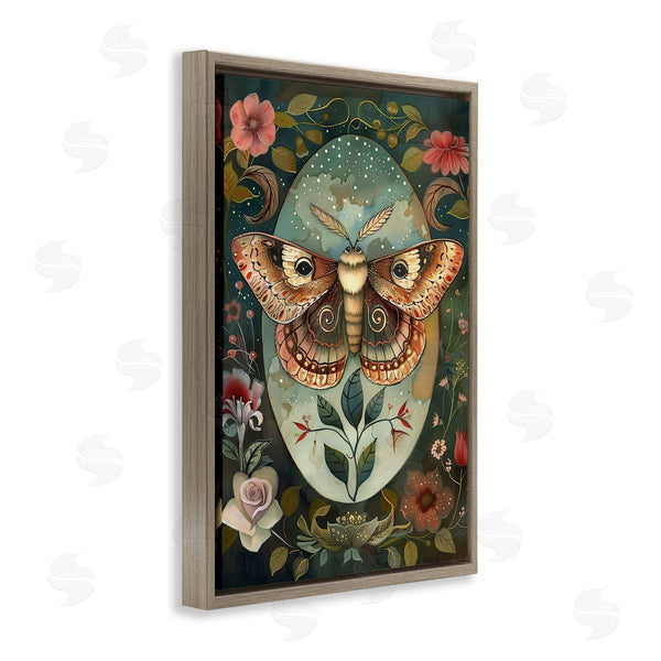 Stupell Industries The Dutch Lady | Moth With Blooming Florals