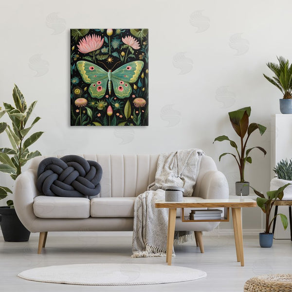 Stupell Industries The Dutch Lady | Moth With Nature Botanicals Wall Art