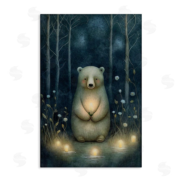 stupell industries The Dutch Lady | Mystic Polar Bear Wall Art