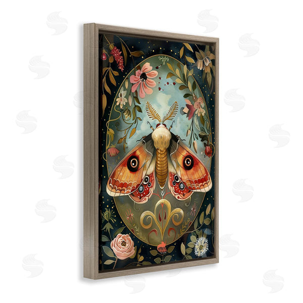Stupell Industries The Dutch Lady | Ornate Bordered Victorian Moth
