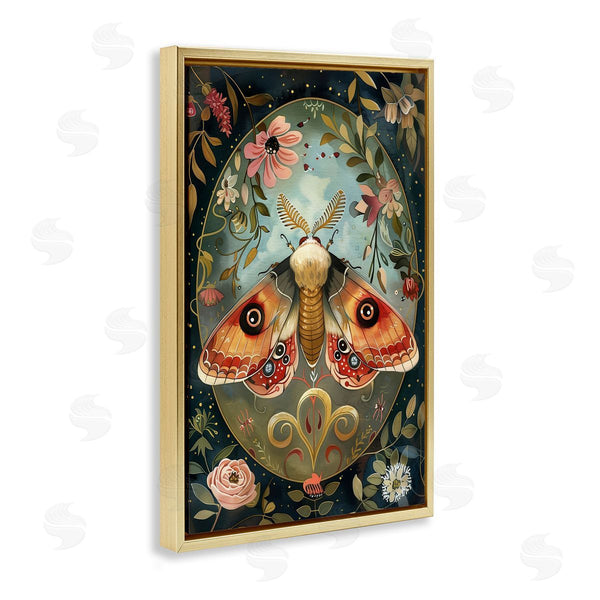 Stupell Industries The Dutch Lady | Ornate Bordered Victorian Moth