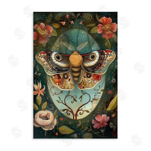 stupell industries The Dutch Lady | Ornate Botanicals & Moth