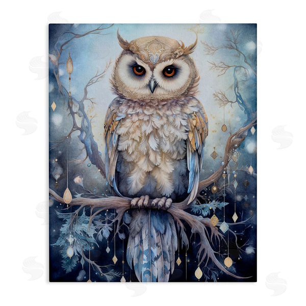 stupell industries The Dutch Lady | Owl on Twinkling Branch