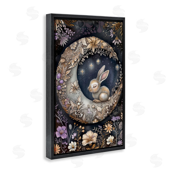 Stupell Industries The Dutch Lady | Rabbit Sleeping On Moon