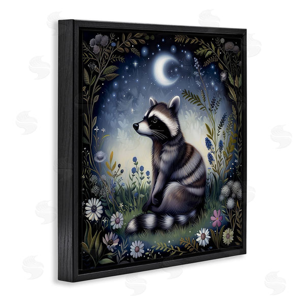 Stupell Industries The Dutch Lady | Raccoon Under Night Forest Wall Art