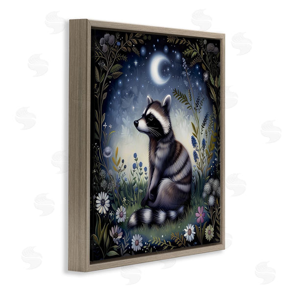 Stupell Industries The Dutch Lady | Raccoon Under Night Forest Wall Art