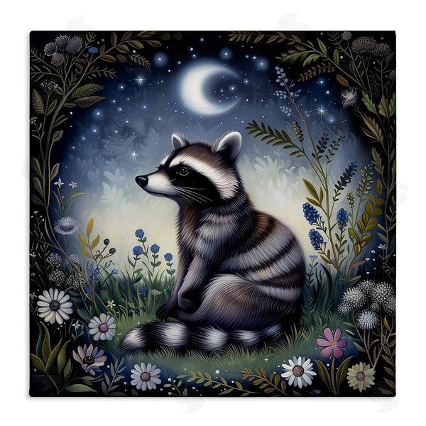 stupell industries The Dutch Lady | Raccoon Under Night Forest Wall Art