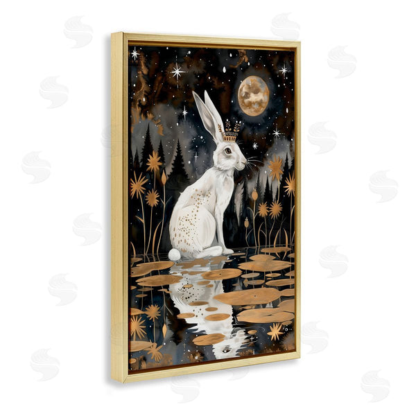 Stupell Industries The Dutch Lady | Regal Rabbit Moonlight