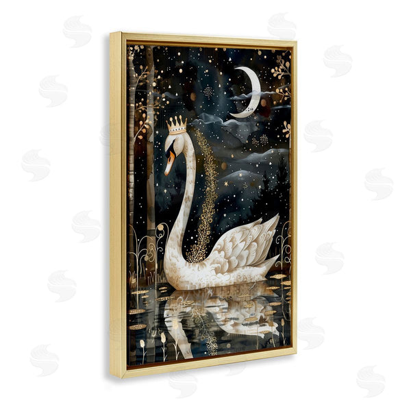 Stupell Industries The Dutch Lady | Regal Swan Moonlight