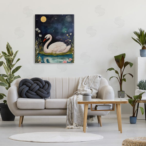 Stupell Industries The Dutch Lady | Sleeping Swan Night Sky Wall Art