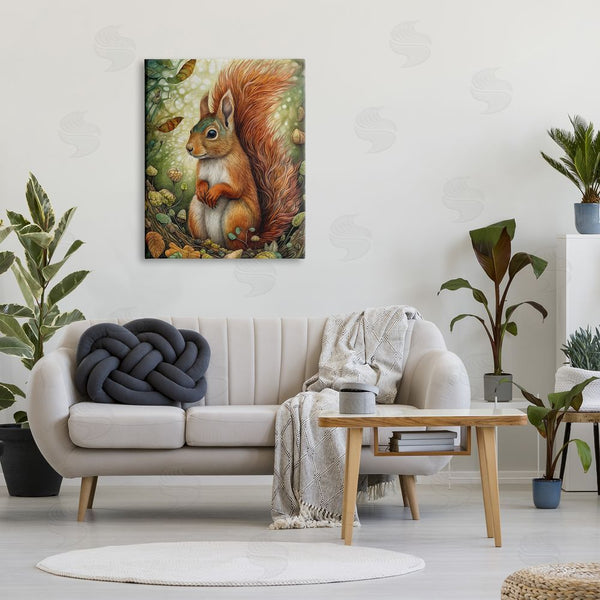 Stupell Industries The Dutch Lady | Squirrel & Forest Botanicals Wall Art