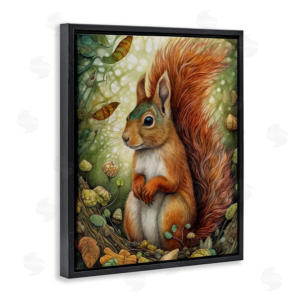 Stupell Industries The Dutch Lady | Squirrel & Forest Botanicals Wall Art