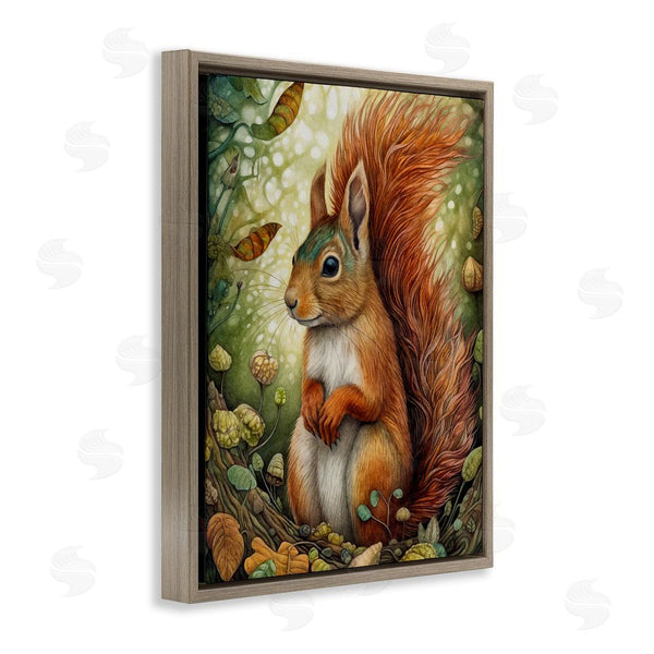 Stupell Industries The Dutch Lady | Squirrel & Forest Botanicals Wall Art