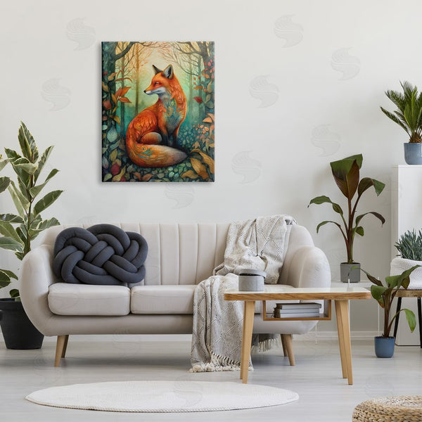 Stupell Industries The Dutch Lady | Vibrant Fox In Forest Foliage Wall Art