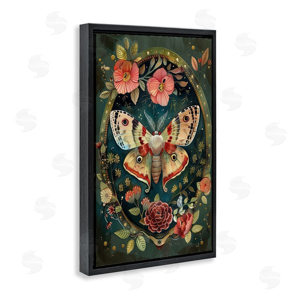Stupell Industries The Dutch Lady | Victorian Moth & Florals