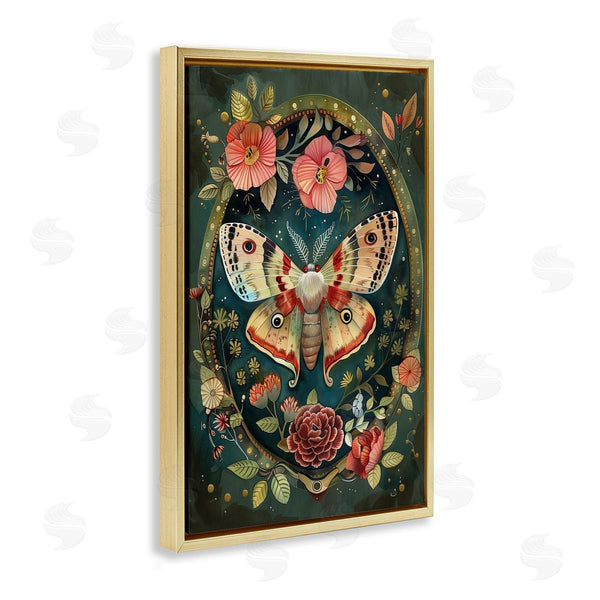 Stupell Industries The Dutch Lady | Victorian Moth & Florals