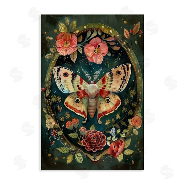 stupell industries The Dutch Lady | Victorian Moth & Florals