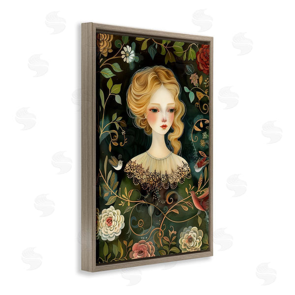 Stupell Industries The Dutch Lady | Victorina Woman With Florals