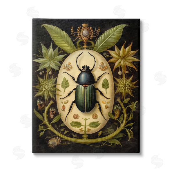 stupell industries The Dutch Lady | Vintage Beetle & Botanicals Wall Art