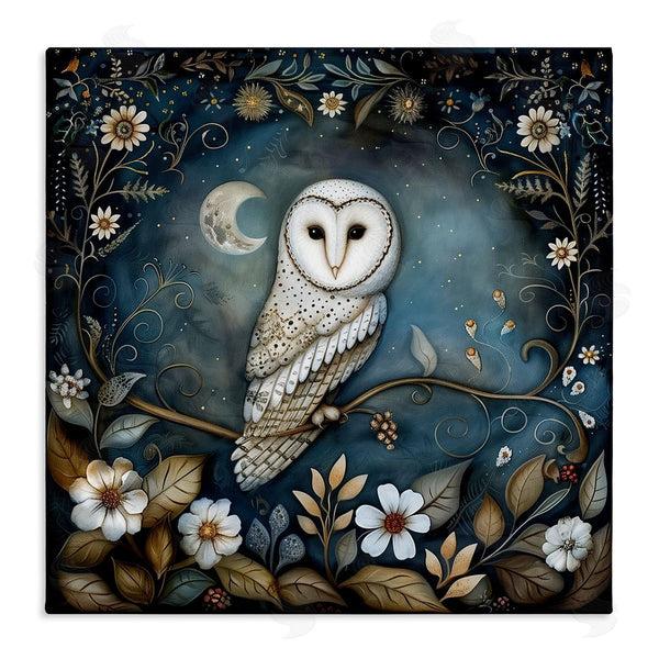 stupell industries The Dutch Lady | White Owl Forest Scene Wall Art