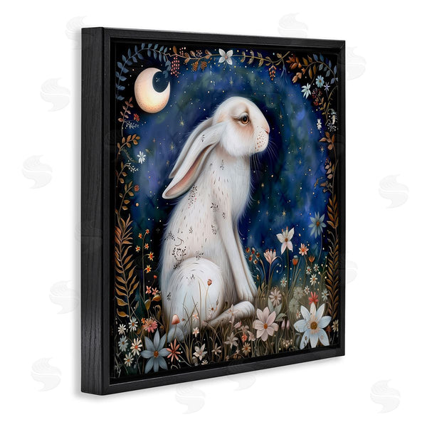 Stupell Industries The Dutch Lady | White Rabbit Forest Scene Wall Art