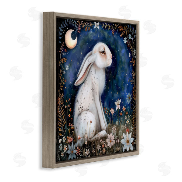 Stupell Industries The Dutch Lady | White Rabbit Forest Scene Wall Art