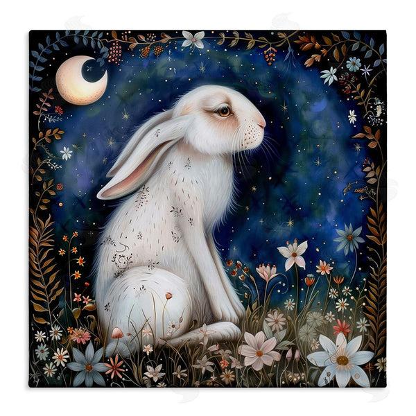 stupell industries The Dutch Lady | White Rabbit Forest Scene Wall Art