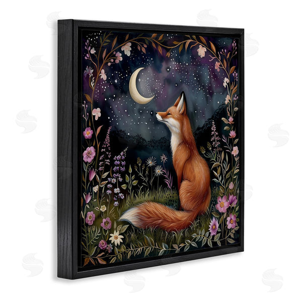 Stupell Industries The Dutch Lady | Woodland Fox Night Forest Wall Art