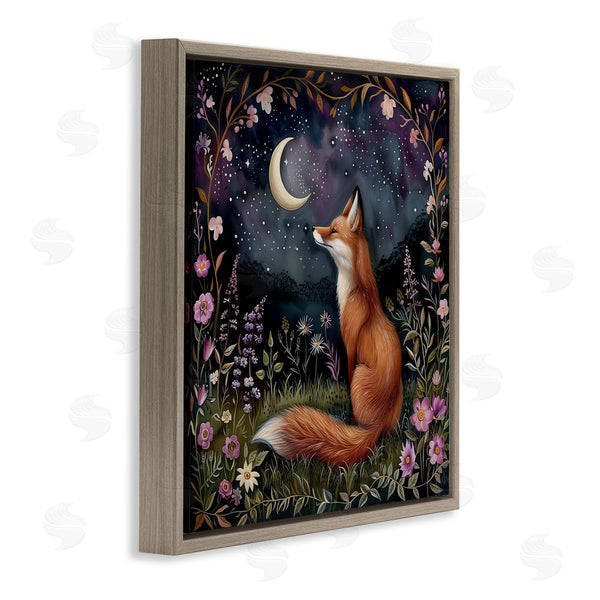 Stupell Industries The Dutch Lady | Woodland Fox Night Forest Wall Art